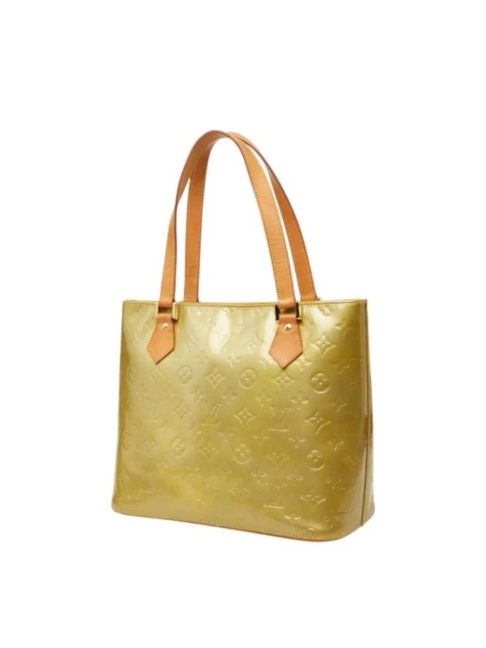 Louis Vuitton Monogram Vernis Houston Tote Bag Beige Patent Leather